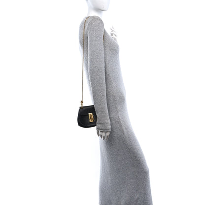Chloe Grained Lambskin Nano Drew Shoulder Bag Black 2 of 10