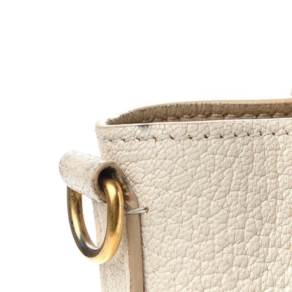 Celine Drummed Calfskin Nano Luggage Ivory 16 of 20