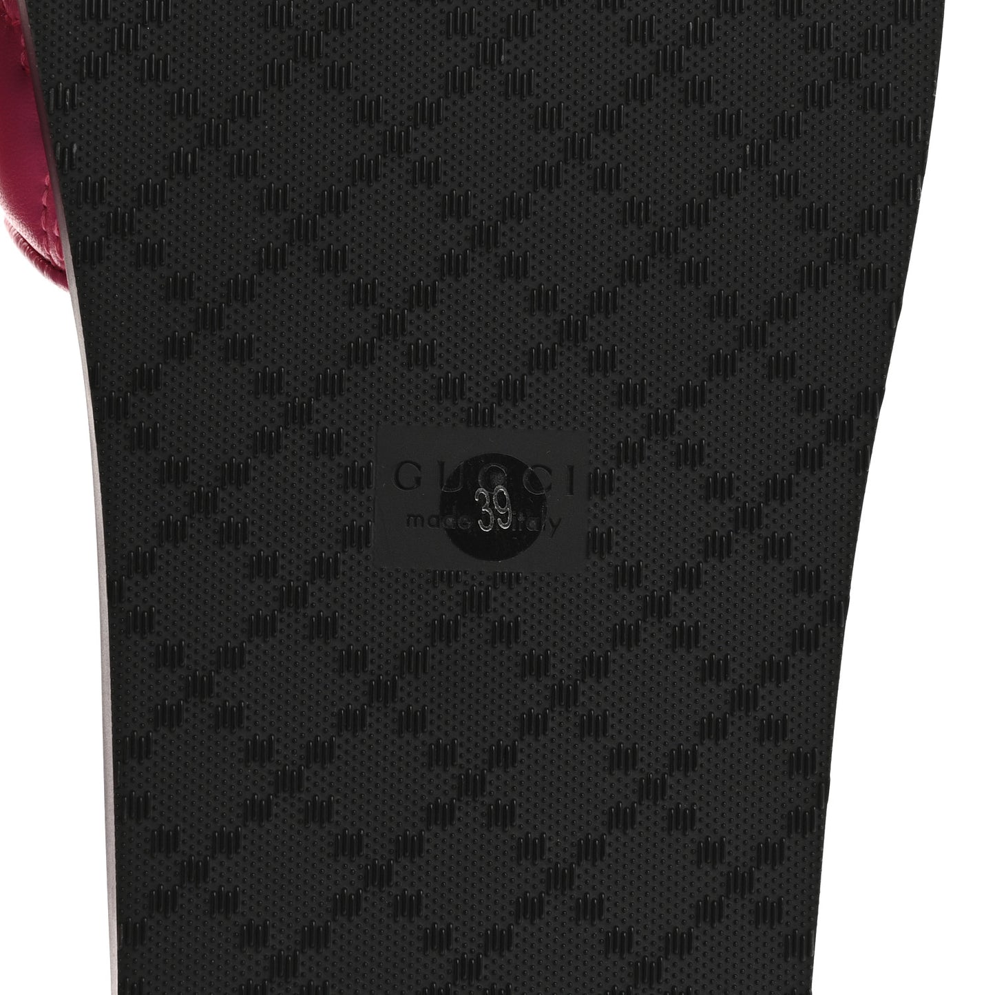 Nappa GG Matelasse Flat Slide Sandals 39 Bon Bon