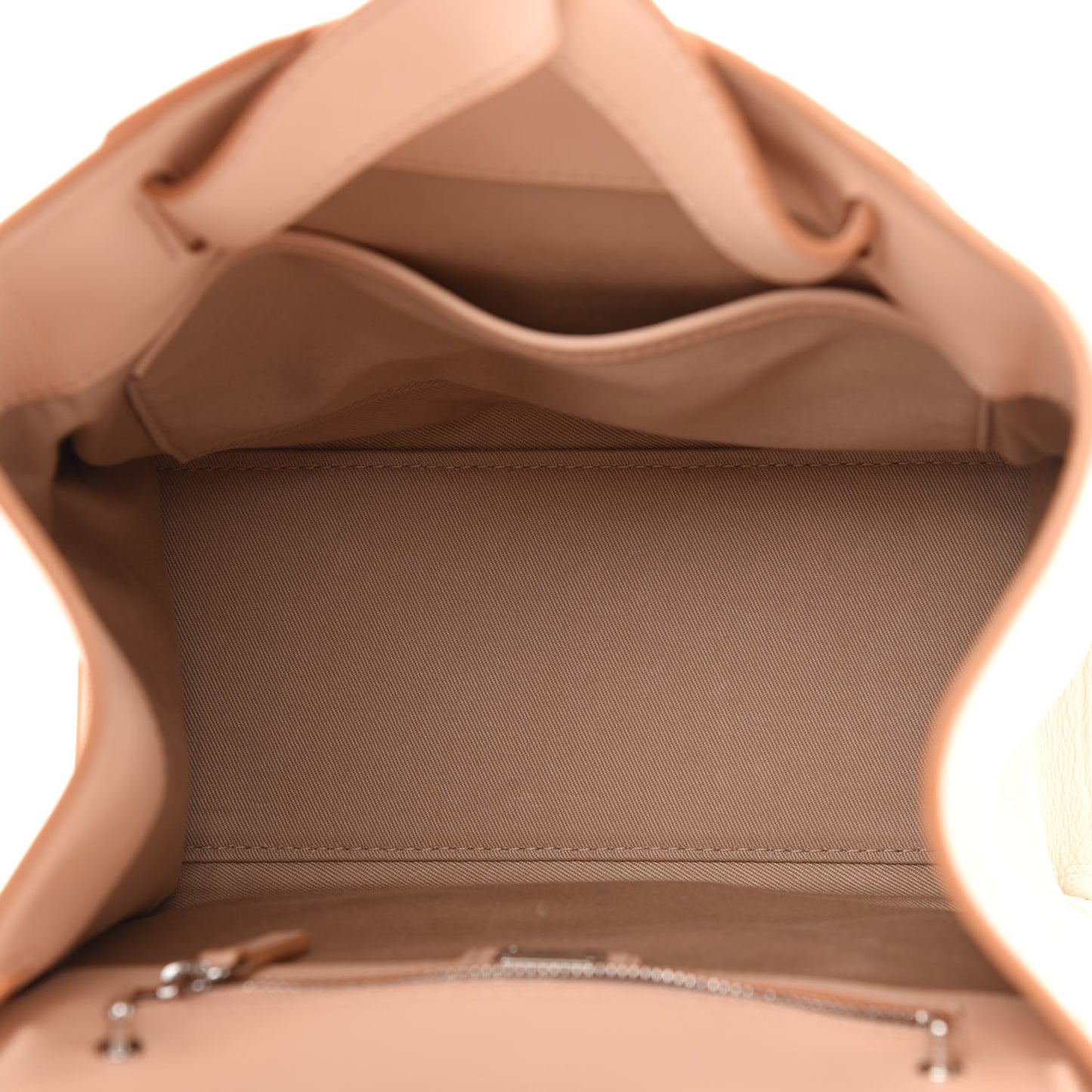 Calfskin Essential Monogram Small Backpack Bisque