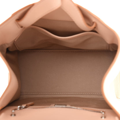 MCM Calfskin Essential Monogram Small Backpack Bisque 5 of 9