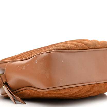 Saint Laurent Suede Matelasse Monogram Lou Camera Bag Cinnamon 8 of 9
