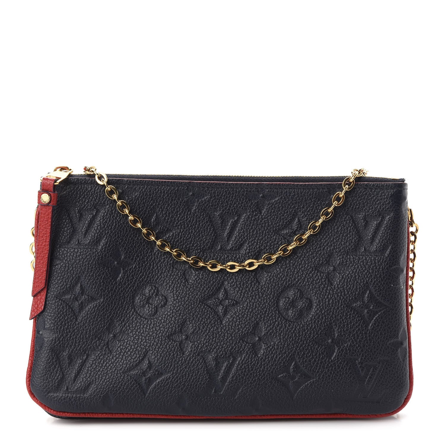 Louis Vuitton Empreinte Double Zip Pochette Marine Rouge 1 of 11