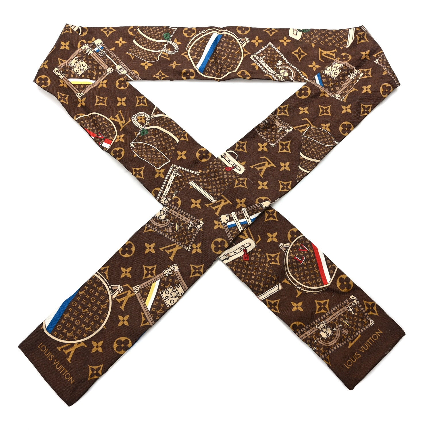 Louis Vuitton Silk Monogram Trunks Bandeau 1 of 3