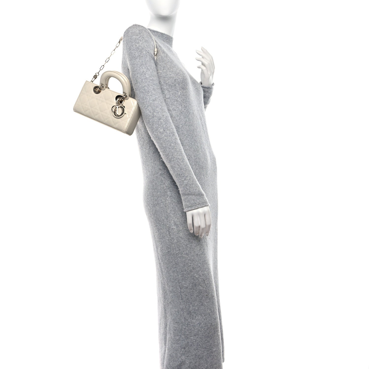 Christian Dior Patent Cannage Small Lady D-Joy Latte 2 of 11