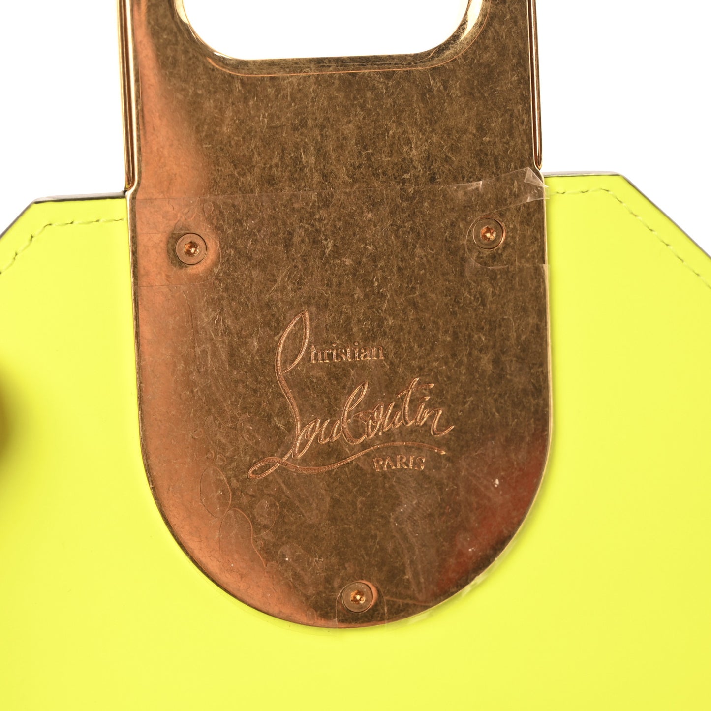Calfskin Elisa Phone Crossbody Neon Green