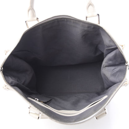 Louis Vuitton Calfskin Cabas Naxos White 4 of 11