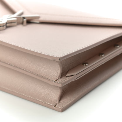 Saint Laurent Grain De Poudre Monogram Cassandra Clasp Bag Marble Pink 10 of 12