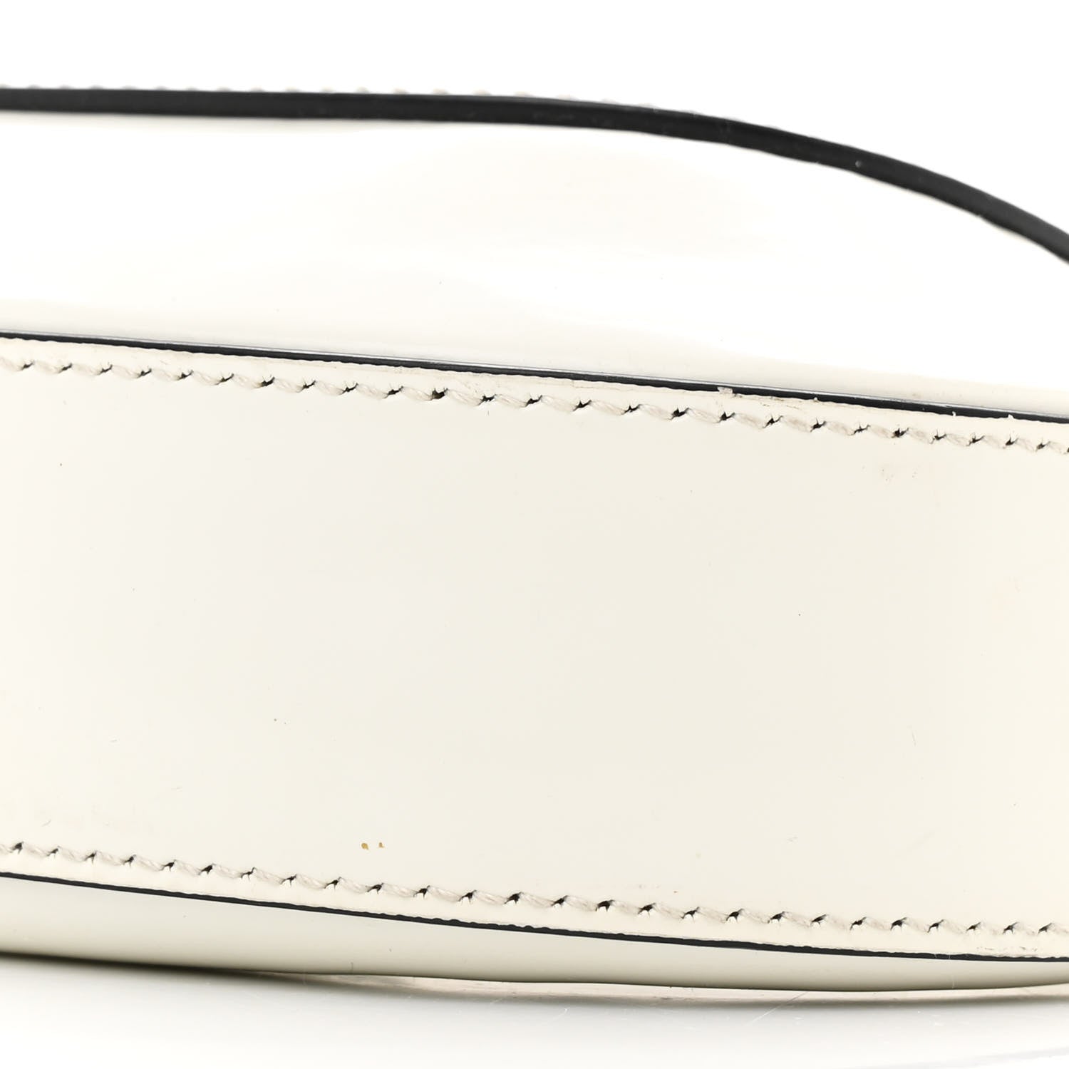 Prada Spazzolato Cleo Adjustable Strap Shoulder Bag White 10 of 12