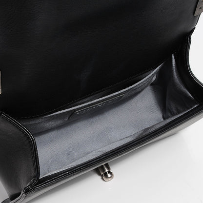 Chanel Calfskin Double Stitch Small Boy Flap Black 5 of 9