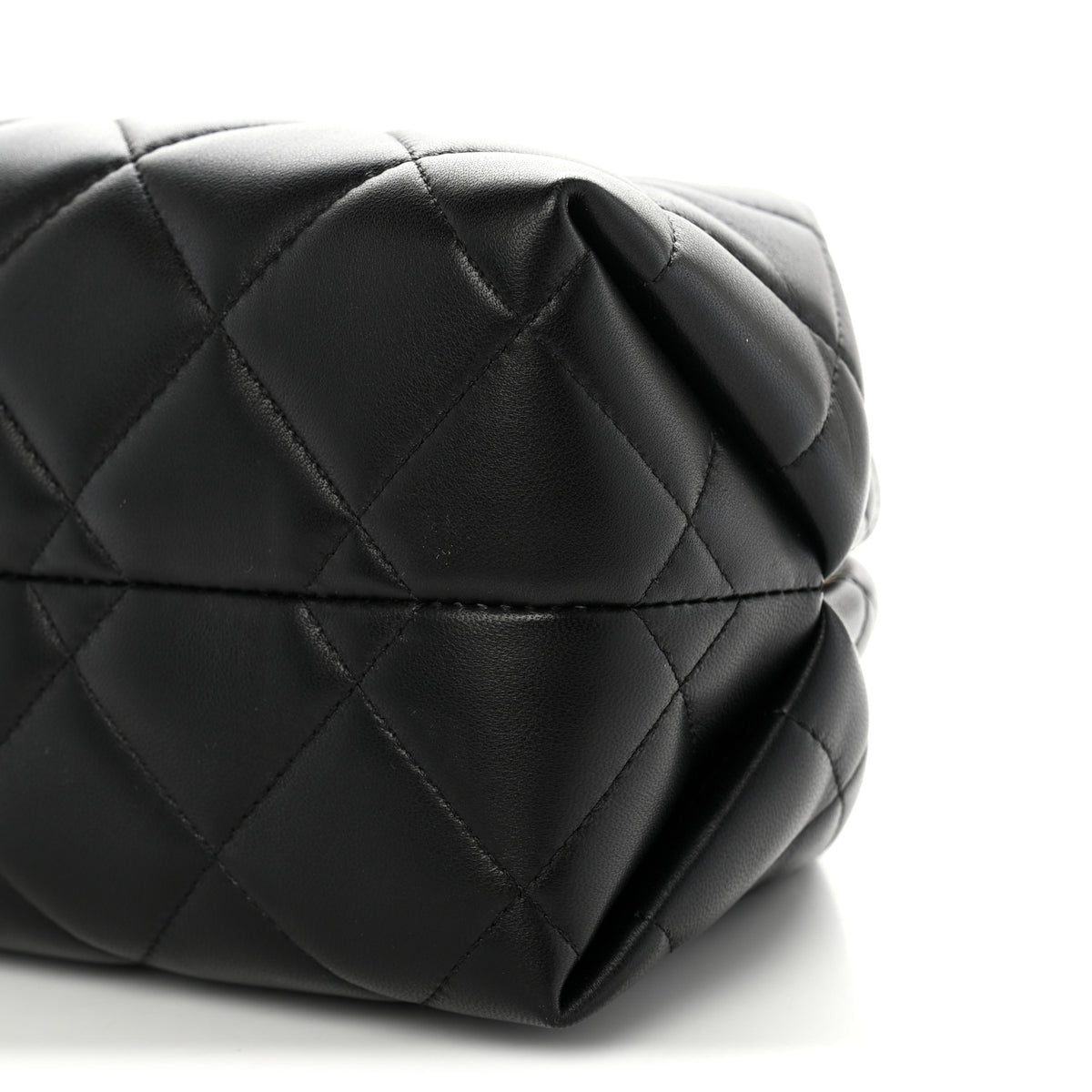 Chanel Lambskin Quilted Clutch With Chain Black 10 of 10