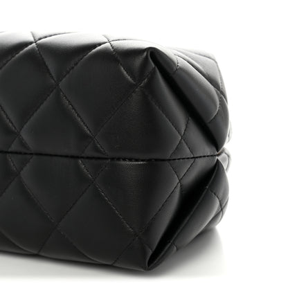 Chanel Lambskin Quilted Clutch With Chain Black 10 of 10