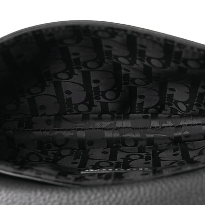 Christian Dior X KAWS Grained Calfskin Saddle Pouch Black 5 of 10