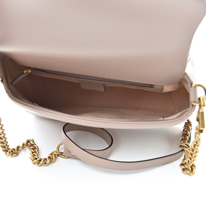 Gucci Calfskin Matelasse Small GG Marmont Top Handle Shoulder Bag Porcelain Rose 5 of 12