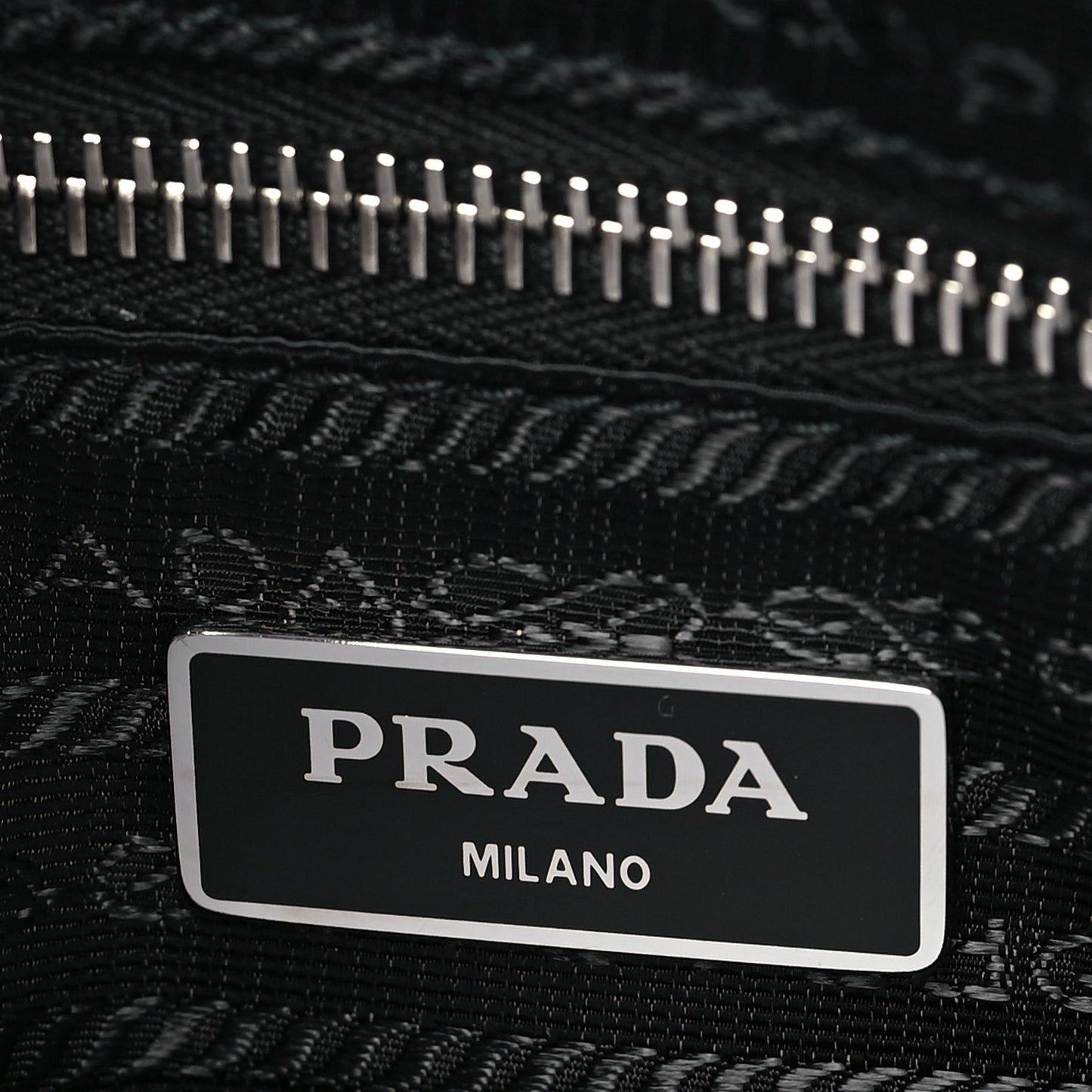 Nylon Tessuto Impuntu Quilted Shoulder Bag Black