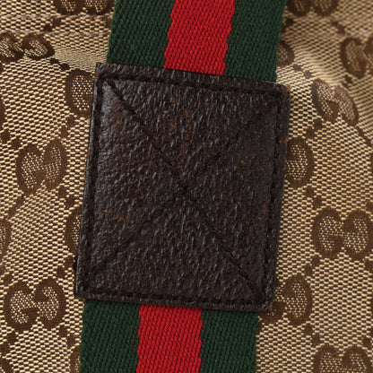 Gucci GG Monogram Medium Web Handle Vertical Tote Dark Brown 11 of 13