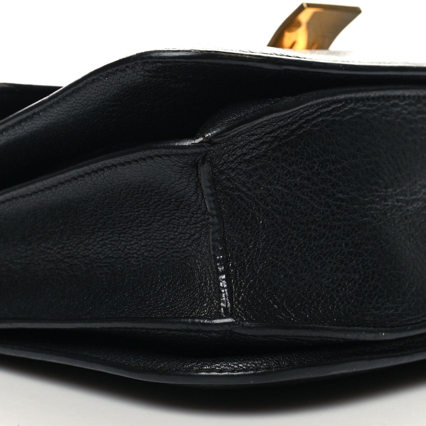 Goatskin Medium Classic Box Flap Bag Black