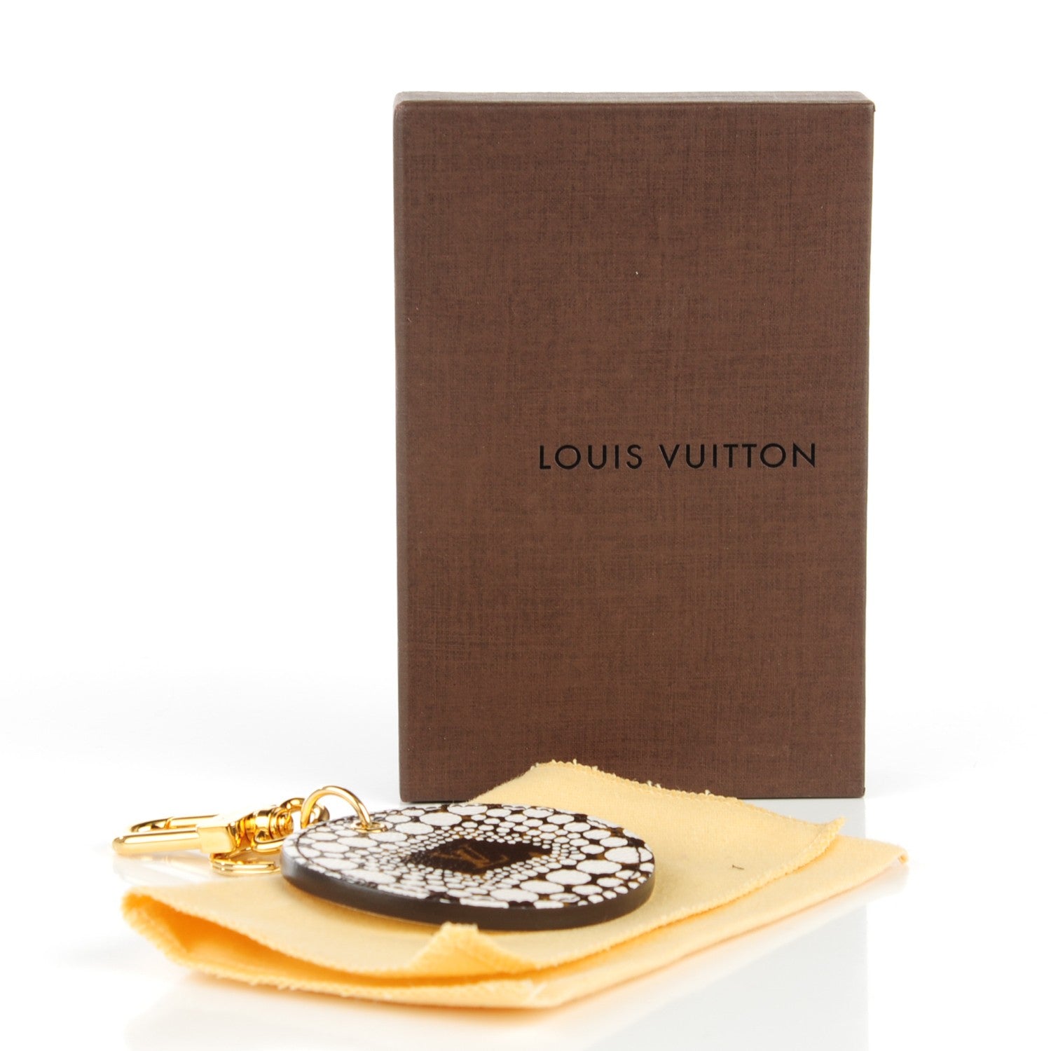 Louis Vuitton Monogram Kusama Town Key Ring White 6 of 6