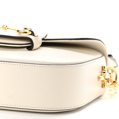 Gucci Azalea Calfskin Web Mini Horsebit 1955 Shoulder Bag Mystic White 9 of 9