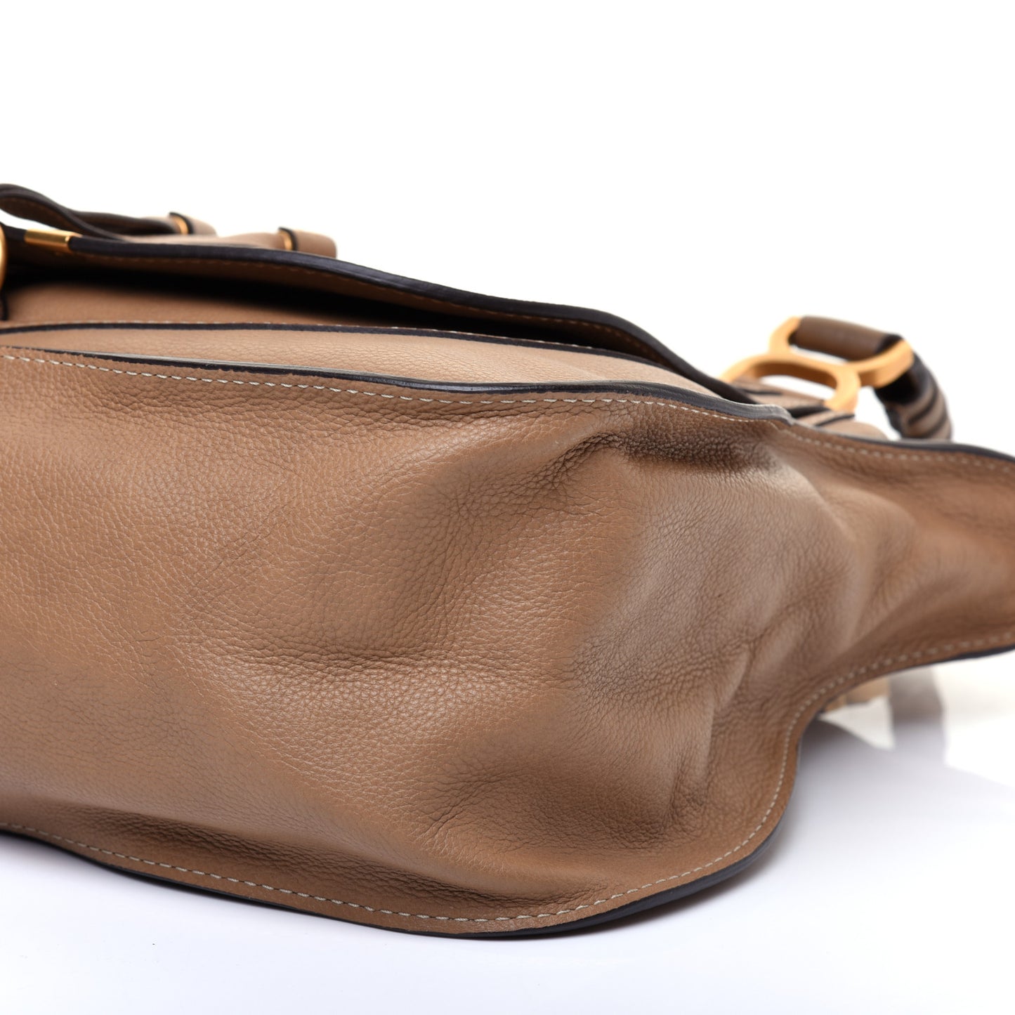 Calfskin Large Marcie Satchel Nut