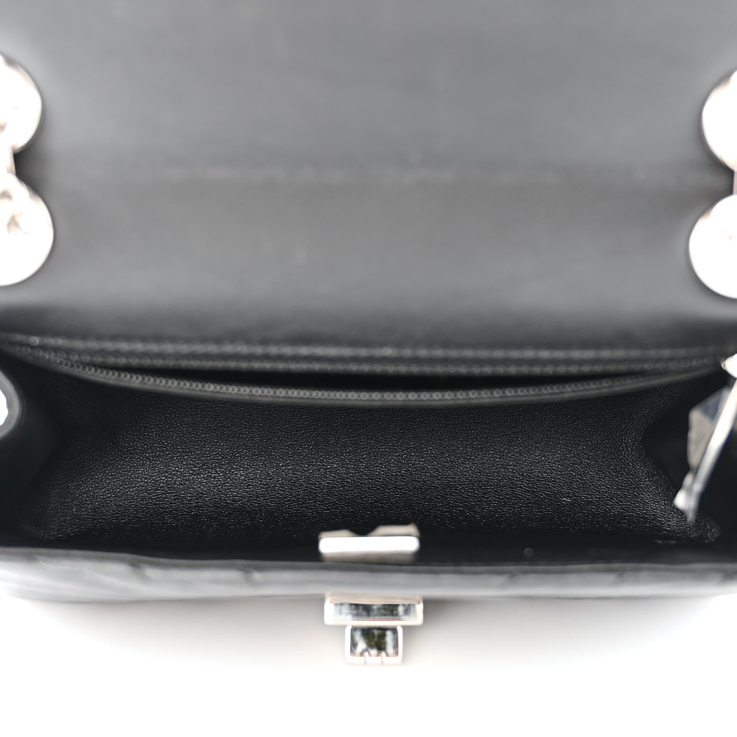 Chanel Aged Calfskin Chevron Quilted 2.55 Reissue Mini Flap Black 5 of 12