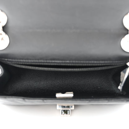 Chanel Aged Calfskin Chevron Quilted 2.55 Reissue Mini Flap Black 5 of 12