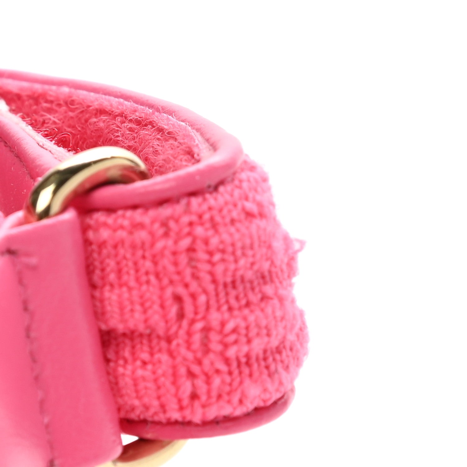 Chanel Knit Fabric Velcro Dad Sandals 40 Pink 11 of 12