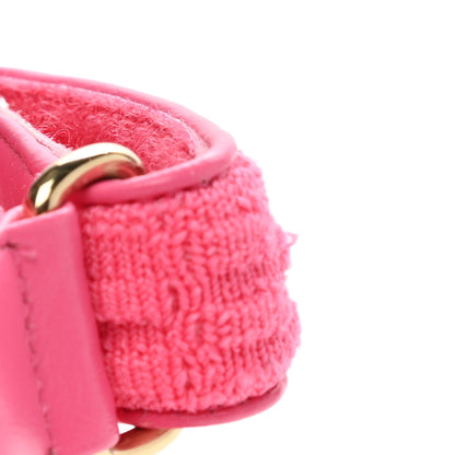 Chanel Knit Fabric Velcro Dad Sandals 40 Pink 11 of 12