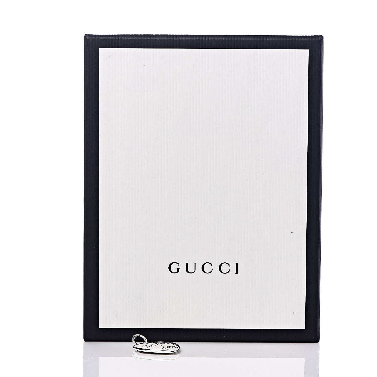 Gucci Sterling Silver Blind for Love Heart Pendant 4 of 4