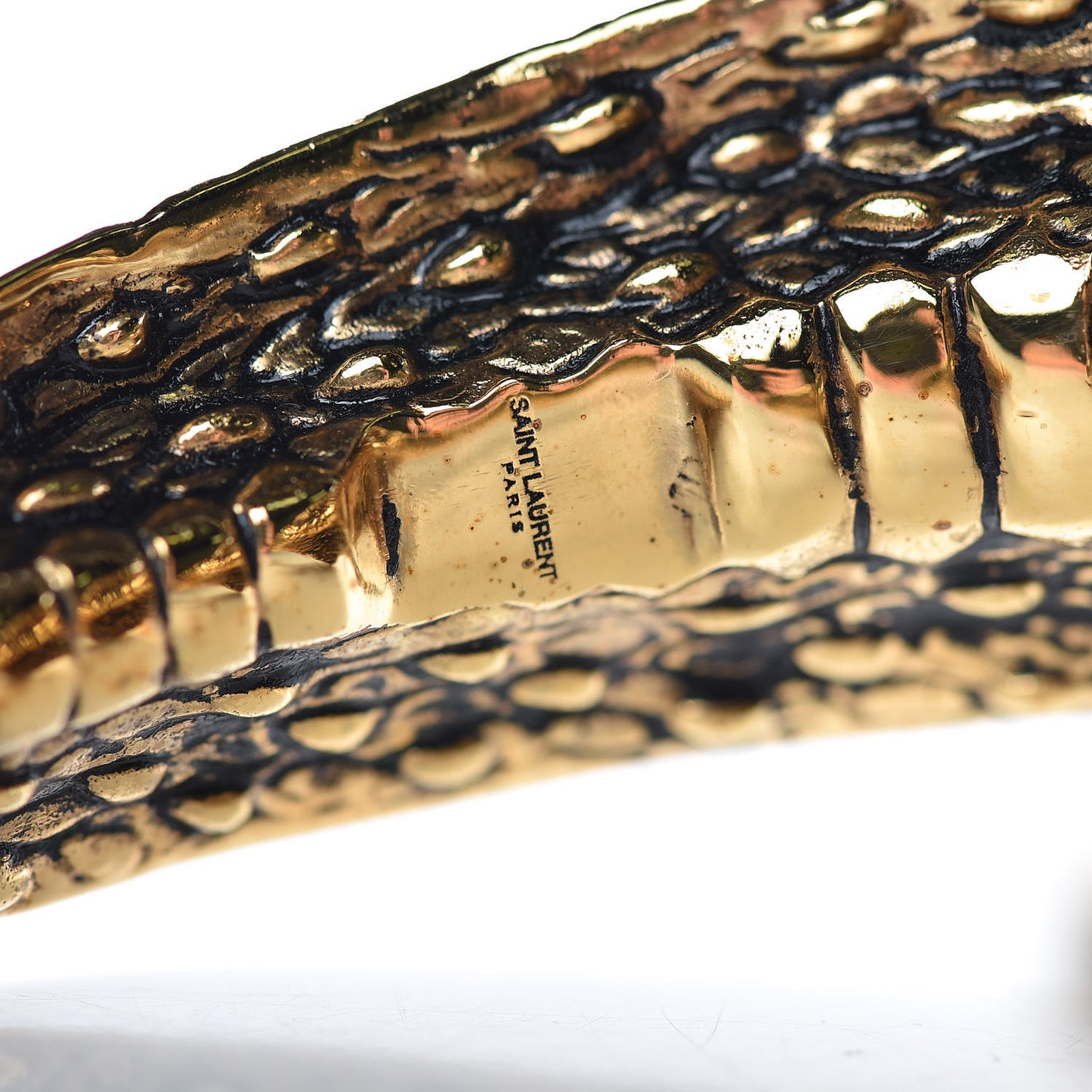 Brass Anamalier Cobra Cuff Bracelet Gold