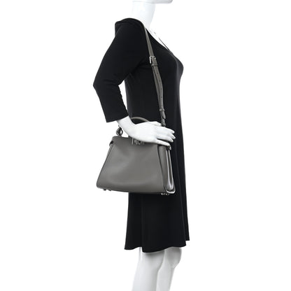 Fendi Vitello Tahiti Burro Medium Peekaboo Iconic Essentially Satchel Foresta Macaron 2 of 11