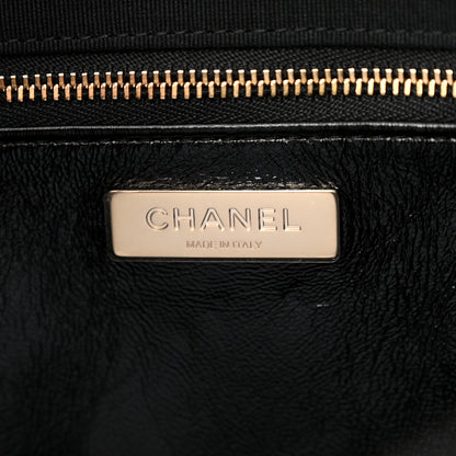 Chanel Shiny Lambskin Quilted 31 Shopping Bag Black 6 of 10