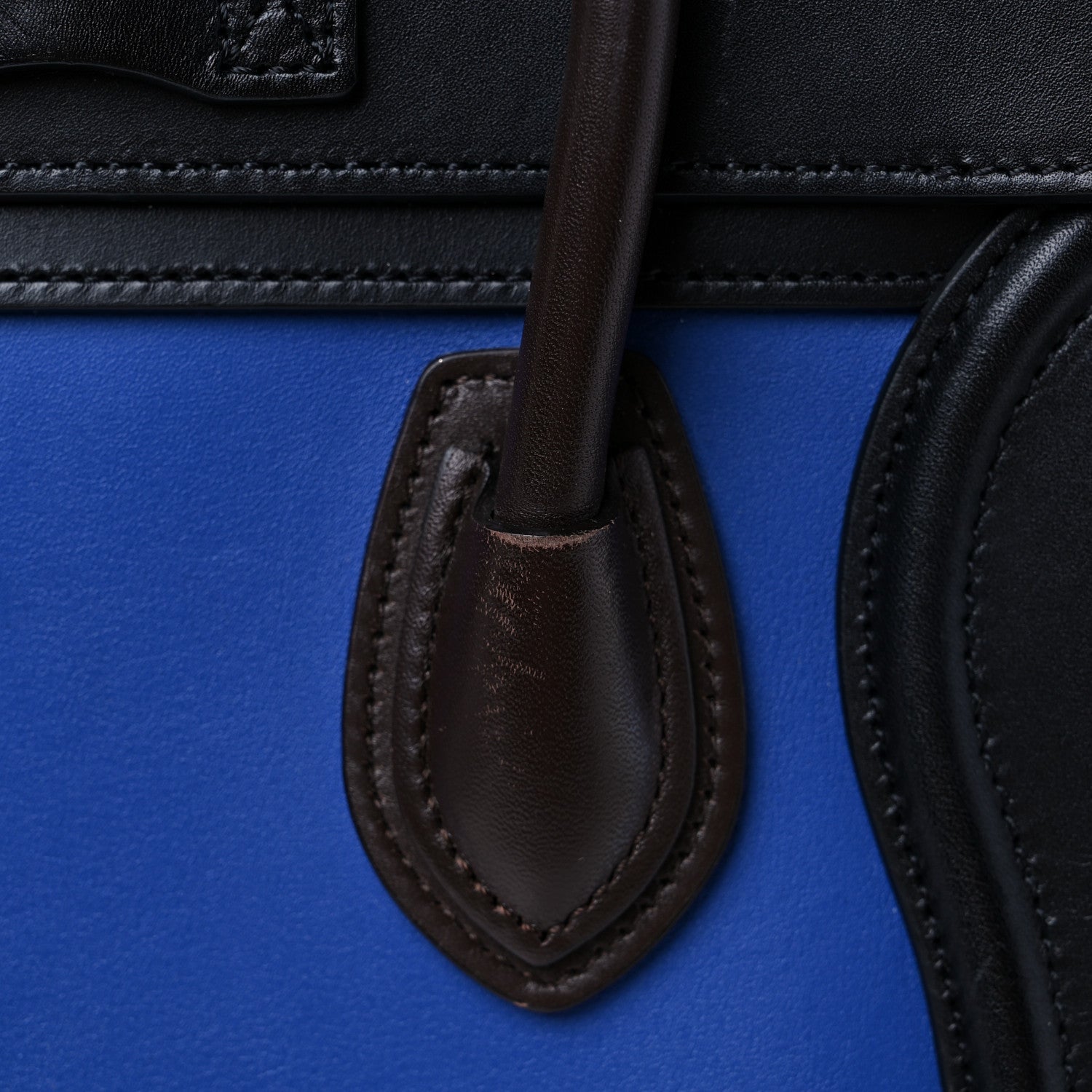 Celine Smooth Calfskin Bullhide Nano Tri-Color Luggage Indigo 19 of 24