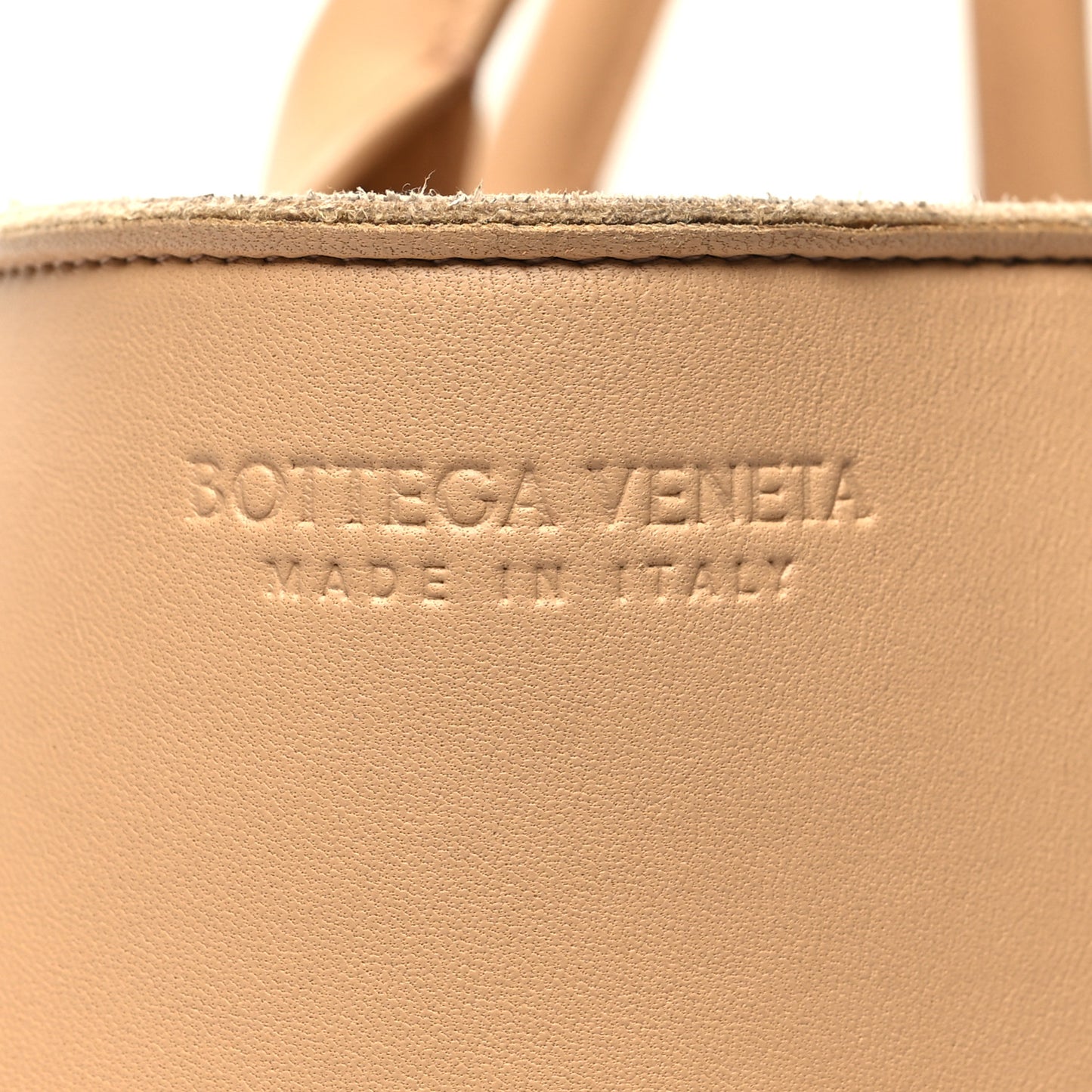 Nappa Maxi Intrecciato Small Arco Tote Almond