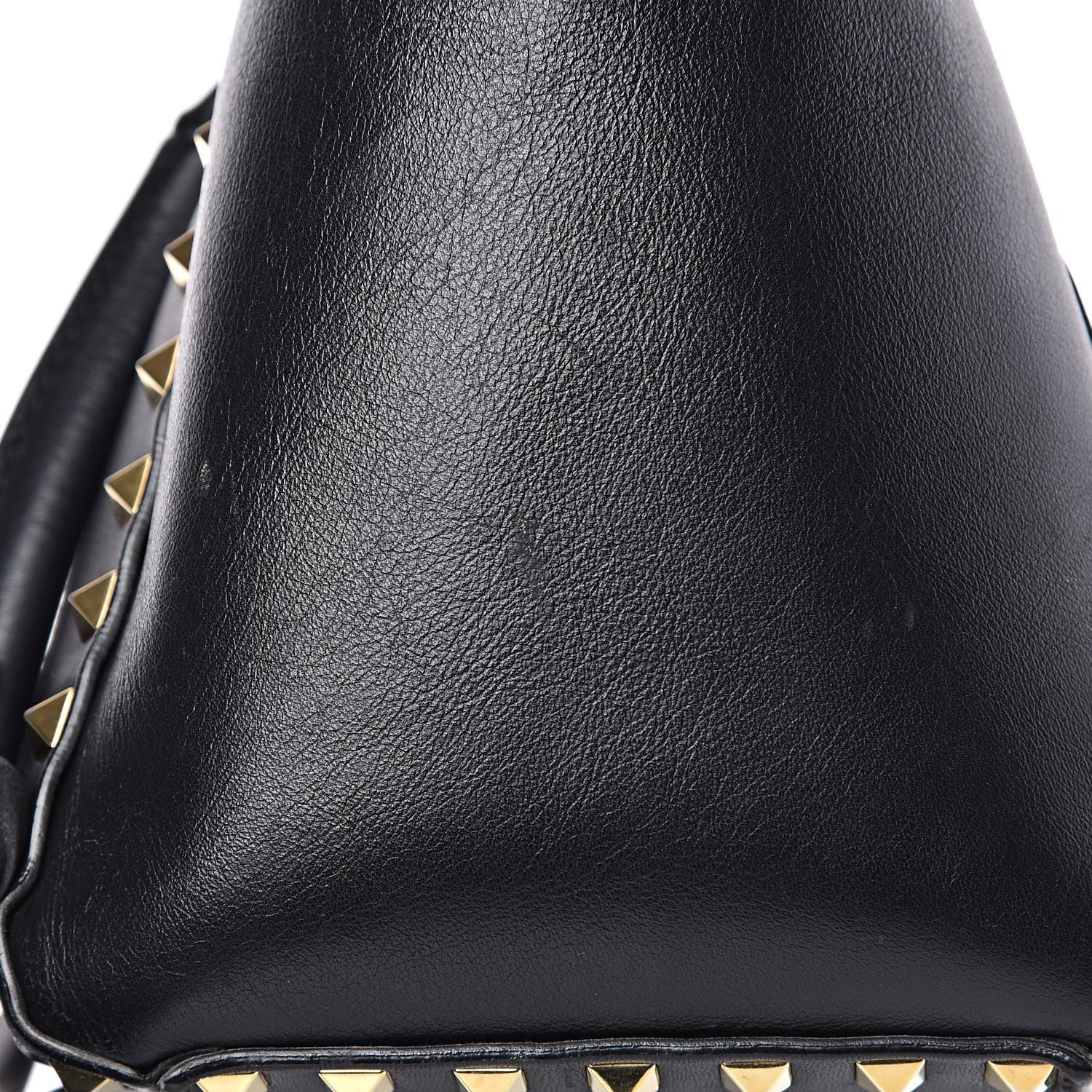 Valentino Garavani Vitello Small Rockstud Double Handle Tote Black 13 of 16