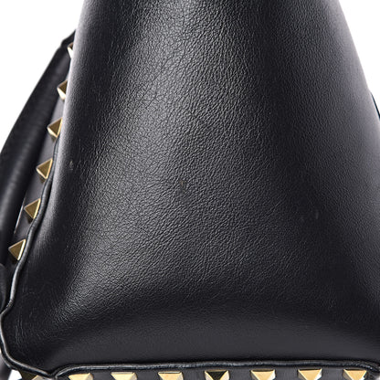 Valentino Garavani Vitello Small Rockstud Double Handle Tote Black 13 of 16
