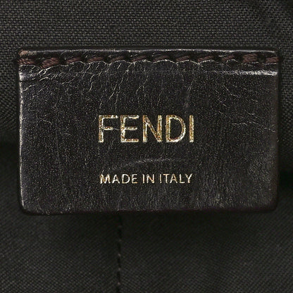 Fendi Zucca Vitello Spalmati Small Hobo Tobacco Magenta 7 of 10