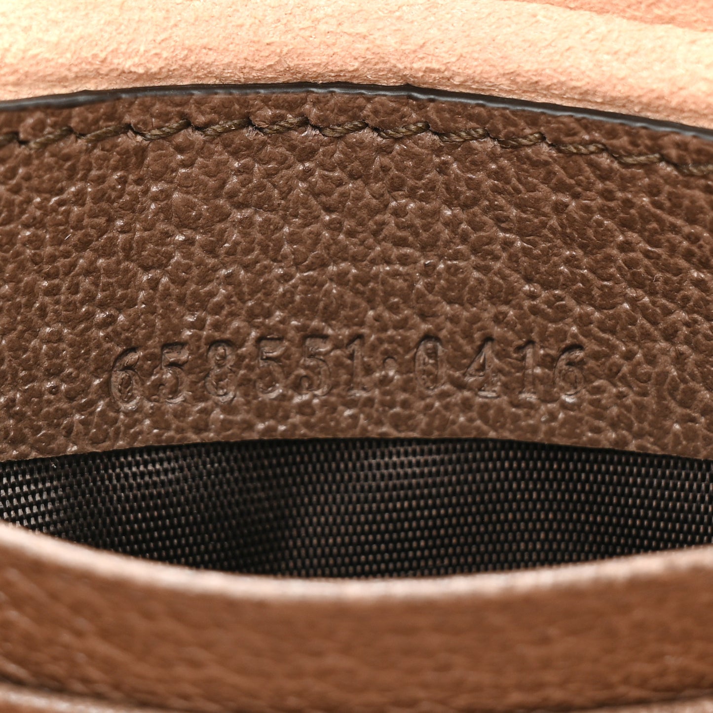 GG Supreme Monogram Textured Calfskin Web Mini Ophidia Half Moon Hobo Beige Ebony New Acero