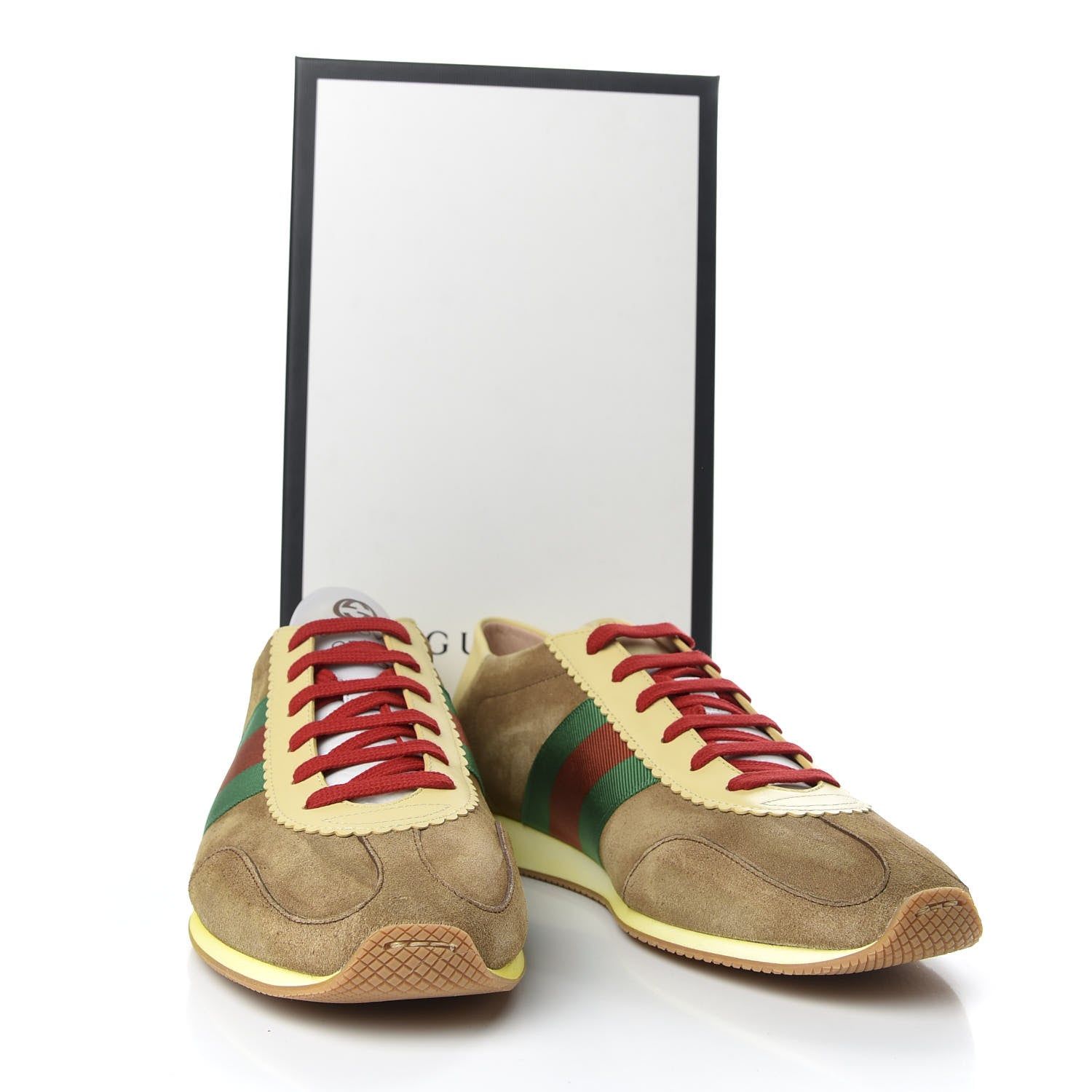 Gucci Suede Web Mens Rocket Sneakers 11 Nocciola Burro 13 of 13