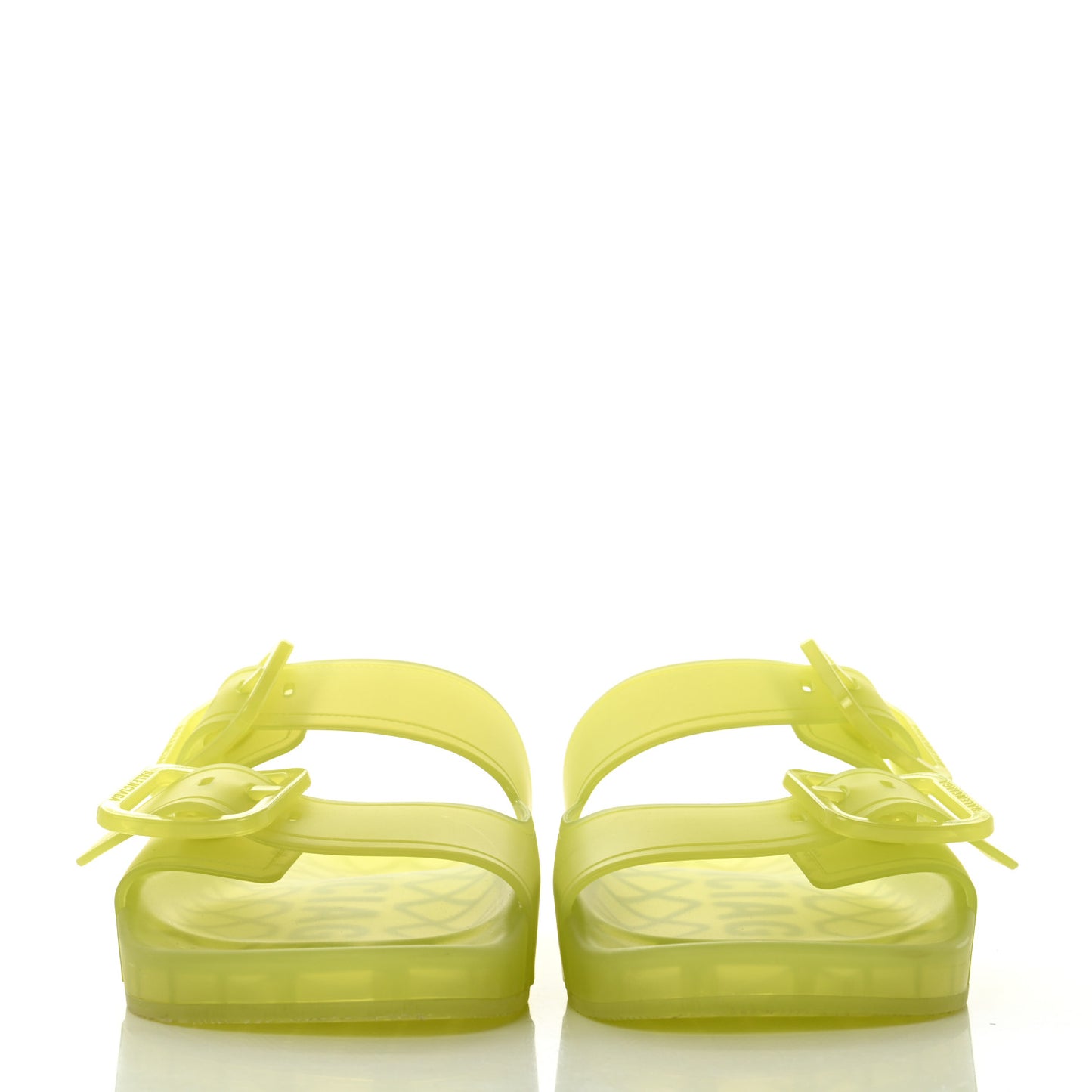 Technical Polyurethane Mallorca Slide Sandals 38 Fluo Yellow