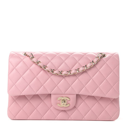 Chanel Lambskin Quilted Medium Double Flap Light Pink 1 of 13