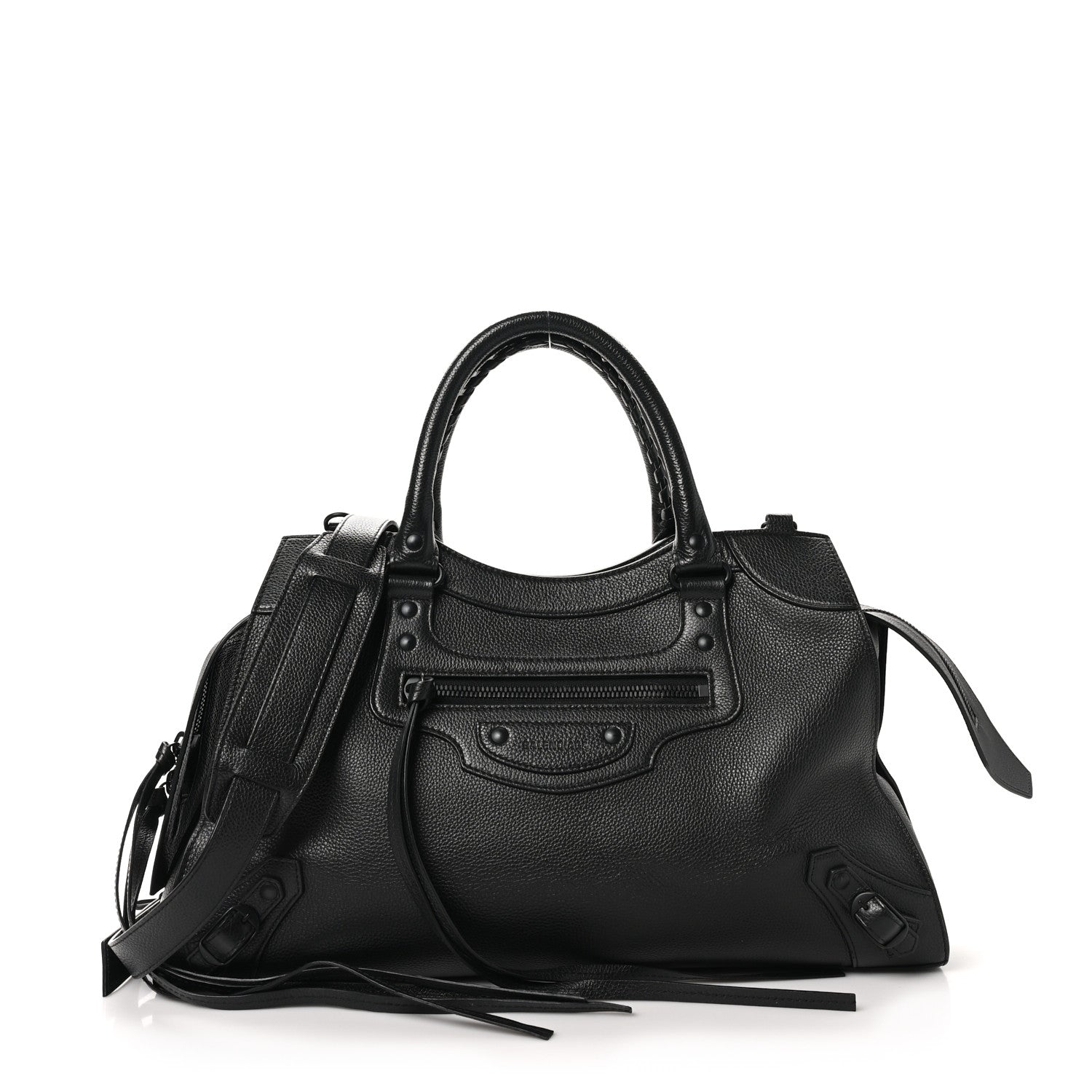 Balenciaga Grained Calfskin Neo Classic Black Hardware Medium City Black 1 of 10