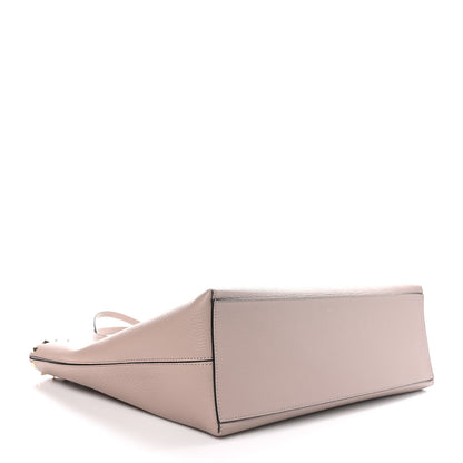 Valentino Garavani Grained Calfskin Small Rockstud Shoulder Tote Poudre 3 of 8