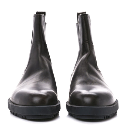 Hermes Calfskin Mens Chelsea Ankle Boots 44 Black 2 of 10
