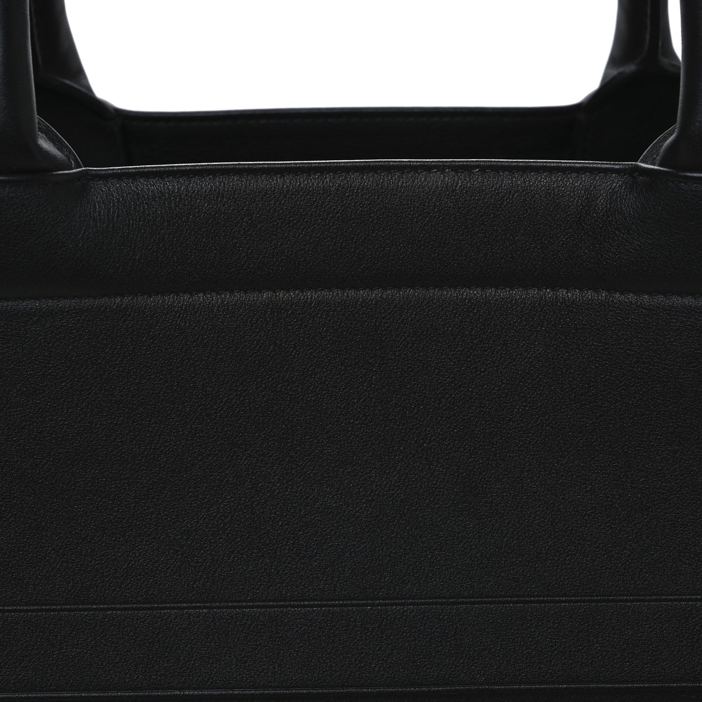 Calfskin Embossed Medium Book Tote Black