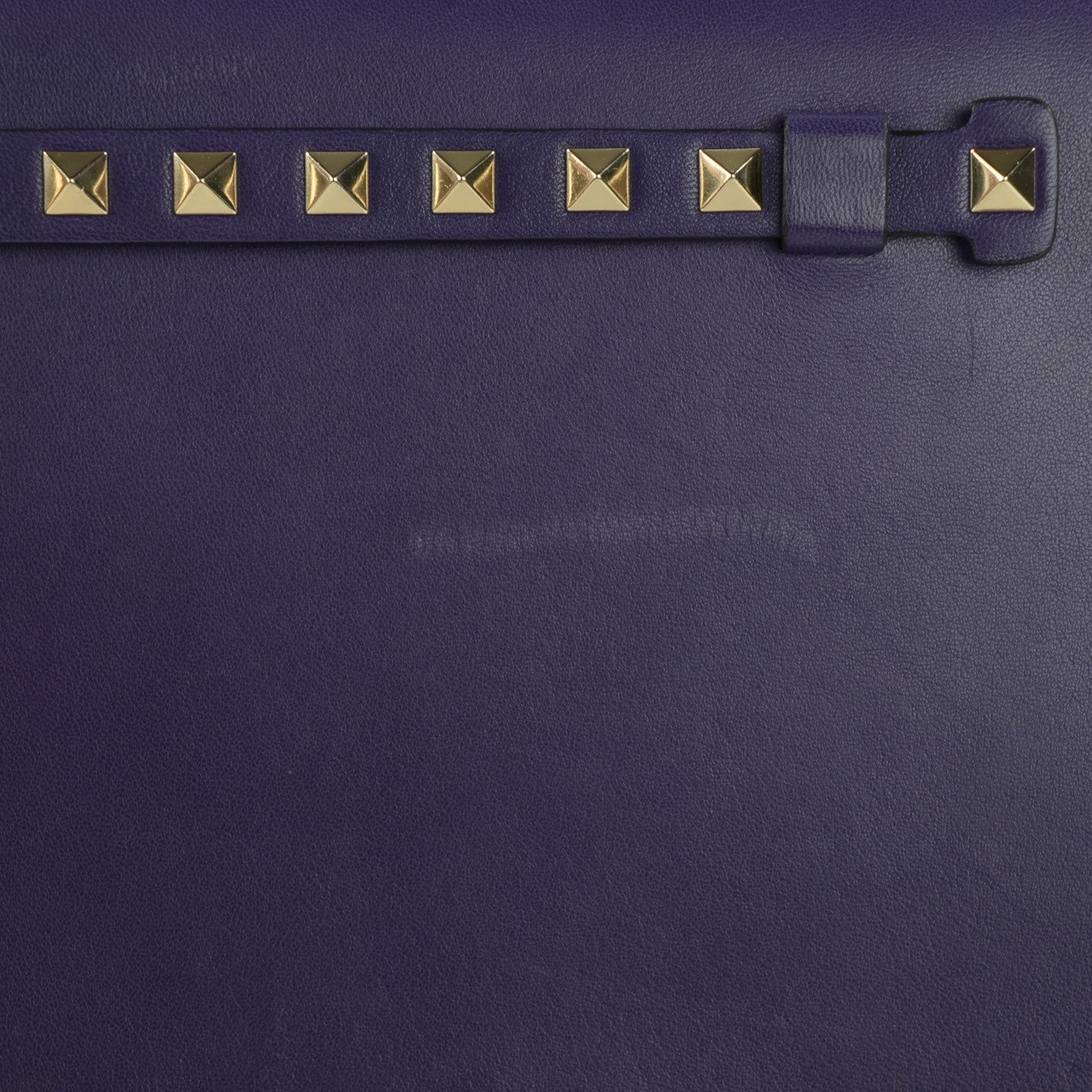 Valentino Garavani Nappa Rockstud Wristlet Clutch Purple 9 of 9