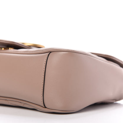 Gucci Calfskin Matelasse Small GG Marmont Shoulder Bag Porcelain Rose 7 of 10