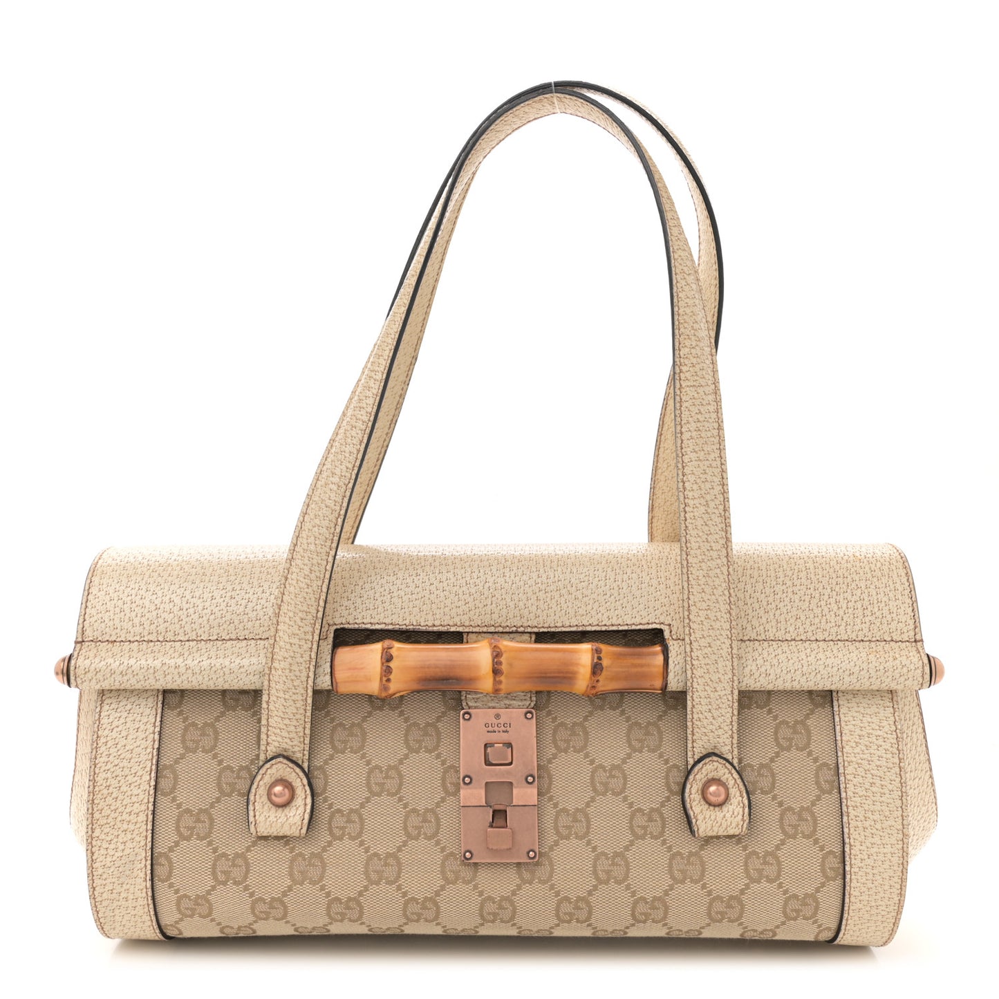 Monogram Bamboo Bullet Bag Off White