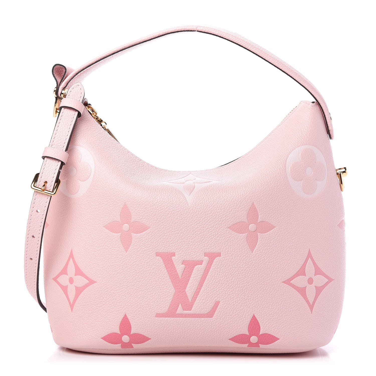 Louis Vuitton Empreinte Monogram Giant By The Pool Marshmallow Hobo PM Bouton De Rose 1 of 10