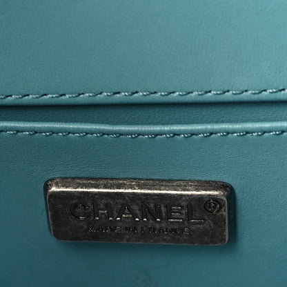 Chanel Galuchat Stingray Small Boy Flap Turquoise 6 of 9